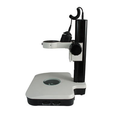 Microscope Track Stand, 85mm Coarse Focus Rack, Top and Bottom Halogen Light