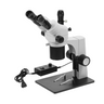 18X-65X Super Widefield Zoom Stereo Microscope, Trinocular, Track Stand, SKU SZ08040131, three quarter front view