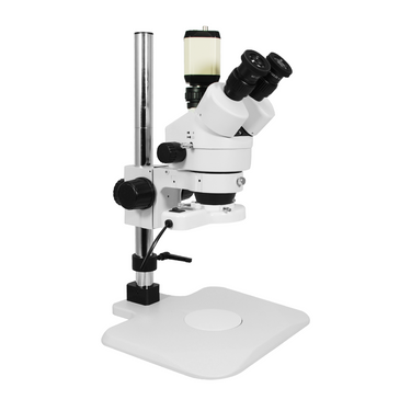 2.0 Megapixels 7-45X CMOS Post Stand Fluorescence Light Trinocular Zoom Stereo Microscope SZ02010236