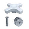 Metal Joint, Knob, and Screw Kit for Magnifying Lamp (MG16302 Series), SKU MG16302111-0002, three quarter front view