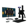 0.29-7X 8 Megapixels CMOS LED Light Curved Arm Stand Video Zoom Microscope, SKU MZ02130042, three quarter front view