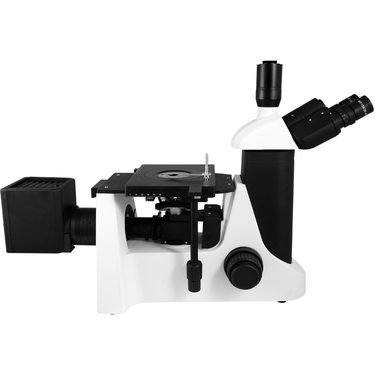100X-800X Inverted Metallurgical Microscope, Trinocular, Halogen Light, Bright Field + Polarizing Kit