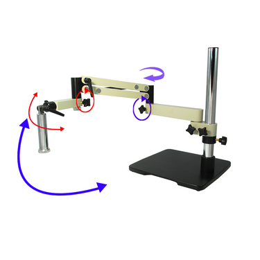 Microscope Flexible Articulating Arm, Post Stand, Tiltable Arbor