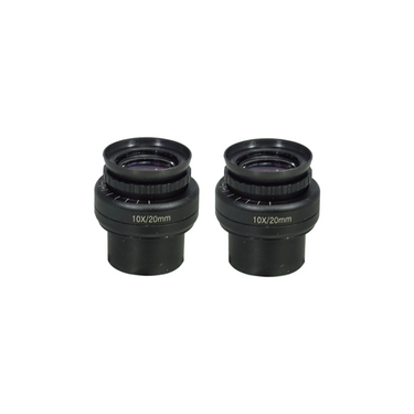 Eyepiece Field of View Dia. 20mm 10X Adjustable Eyepiece (Pair), SKU SM51013221, three quarter front view