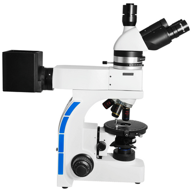 40X-1000X Polarizing Microscope, Trinocular, Dual Halogen Light, Bright Field, for Geology, Petrology, Laboratories