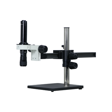 0.58-7X Ball Bearing Boom Stand Video Zoom Microscope, SKU MZ02130301, three quarter front view