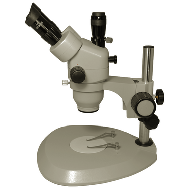 7X-45X Widefield Zoom Stereo Microscope, Trinocular, Post Stand (Height 240mm)