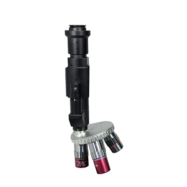 1X Quadruple (4) Holes Objective Working Distance 20.5mm Objective Working Distance 30.8mm Objective Working Distance 34mm Objective Working Distance 45mm Laser Video Microscope Body LM18011212