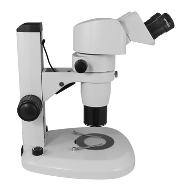 8X-80X Widefield Parallel Zoom Stereo Microscope, Binocular, Track Stand, LED Top and Bottom Light Siedentopf 0-35° Viewing Angle