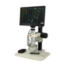 0.65-4.5X Industrial Inspection 3D Video Microscope + LCD Display Digital Camera, Track Stand, SKU TD02020201, three quarter front view