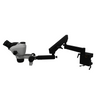 6.6X-51X WF Binocular Zoom Stereo Microscope + Articulating Flexible Arm, SKU SZ02050621, three quarter front view