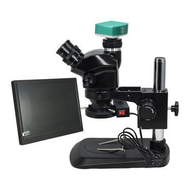 2.0 Megapixels 7-50X CMOS ESD Safe Post Stand Fluorescence Light ESD Trinocular Zoom Stereo Microscope SZ02090133