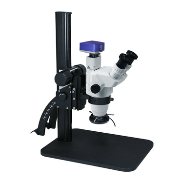 6.7-45X 8 Megapixels CMOS LED Light Curved Arm Stand Trinocular Zoom Stereo Microscope SZ02020134