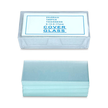 500 Glass Cover Slips (24x60mm Rectangular) for Microscope Slides