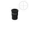 WF 10X Widefield Microscope Eyepiece with Reticle, Cross Line, High Eyepoint, 30mm, FOV 22mm (One), SKU SZ05013233, three quarter front view