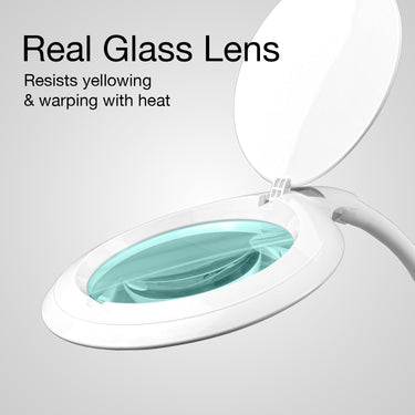 3 Diopter (1.75X) LED Desk Magnifying Lamp, Adjustable Metal Gooseneck for Reading, Crafts, Hobbies