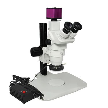 2.0 Megapixels 6.7-45X CMOS LED Light Focus stacking function Track Stand Trinocular Zoom Stereo Microscope SZ02020036