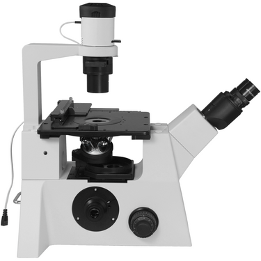 100X-400X Inverted Compound Laboratory Microscope, Trinocular, Halogen Light, C-Mount, Phase Contrast Objective