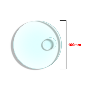 3 Diopter Glass Lens for Magnifying Lamps with 8 Diopter Spot - Lens Only, No Rim