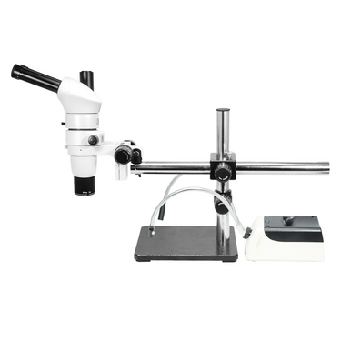 8-80X Halogen Light Boom Stand Trinocular Parallel Zoom Stereo Microscope PZ02040436
