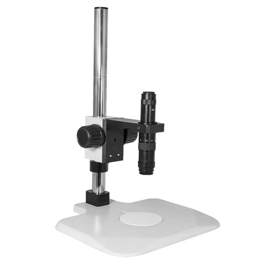 0.35X-2.25X Industrial Inspection Video Zoom Microscope, Post Stand