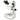 8X-50X Widefield Zoom Stereo Microscope, Binocular, Track Stand (Track Length 300mm) LED Top and Bottom Light, Fan Shaped Base, SKU SZ09010122, three quarter front view