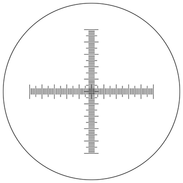 Microscope Stage Calibration Slide, Dual Axis Cross Line Micrometer Ruler, Crosshair Scale 1mm/100/0.01mm