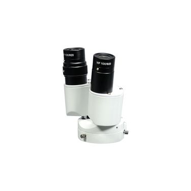 0.8X Eyepiece Field of View Dia. 20mm 8X Binocular Fixed Power Stereo Microscope (Body Only), SKU FS12050125-0003, three quarter front view