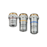 Achromatic Microscope Objective Lens Set (Spring) 4X 10X 40X, SKU BM05033011, three quarter front view