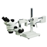 7X-45X Widefield Zoom Stereo Microscope, Trinocular, Double Arm Boom Stand with Arbor, SKU SZ05030134, three quarter front view