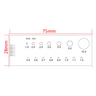 Card Gauge, SKU RT02420212, three quarter front view