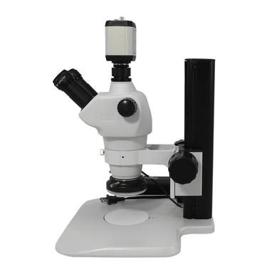 8X-50X Widefield Zoom Stereo Microscope, Trinocular, Track Stand, LED Ring Light + 2M VGA Digital Camera