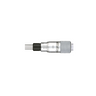 0-0.25″ Mechanical Micrometer Head Graduation 0.001″ 0.25" Flat Mechanical Micrometer Head, SKU Mitutoyo-148-202-10, three quarter front view