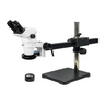 3.35-45X LED Light Ball Bearing Boom Stand Binocular Zoom Stereo Microscope, SKU SZ02061426, three quarter front view