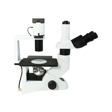 40X-400X Inverted Compound Laboratory Microscope, Trinocular, Halogen Light, Abbe Condenser