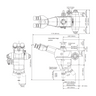 1X Focus Distance 50mm  Laser Video Microscope Body (FS70L4-THS), SKU Mitutoyo-378-187-4, three quarter front view