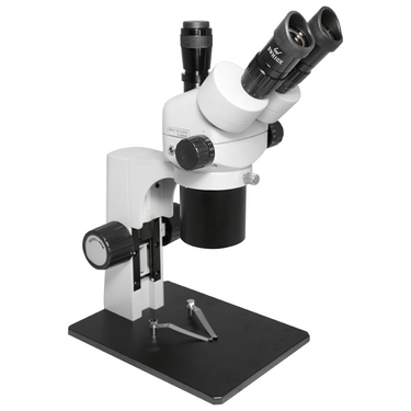 18X-65X Super Widefield Zoom Stereo Microscope, Trinocular, Track Stand