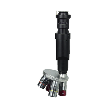 1X Quadruple (4) Holes Objective Working Distance 20.5mm Objective Working Distance 30.8mm Objective Working Distance 34mm Objective Working Distance 45mm Laser Video Microscope Body LM18011212