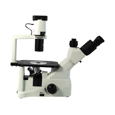 40X-400X Inverted Biological Compound Laboratory Microscope, Trinocular, Halogen Light, Phase Contrast Objectives