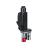 1X Triple (3) Holes Objective Working Distance 20.5mm Objective Working Distance 30.8mm Objective Working Distance 34mm Laser Video Microscope Body, SKU LM18021212, three quarter front view