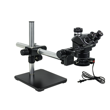 7-50X ESD Safe Boom Stand Fluorescence Light ESD Trinocular Zoom Stereo Microscope SZ02090452