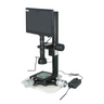 0.35-2.25X 2.0 Megapixels CMOS LED Light Track Stand XY Stage Travel Distance 2x2″ Measurement Microscope, SKU MS02030103, three quarter front view