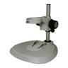 Microscope Post Stand, 76mm Coarse Focus Rack, Fan-Shaped Base (240mm Post), SKU ST08011101, three quarter front view