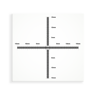 Microscope Stage Micrometer, Calibration Film Ruler, Dual Axis Crosshair Scale, 30mm/300 Div