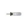 0-0.50″ Mechanical Micrometer Head Graduation 0.001″ 0.5" Flat with Clamp Nut Mechanical Micrometer Head (Thimble Diameter: Dia. 13mm, Reverse Reading), SKU Mitutoyo-148-832, three quarter front view