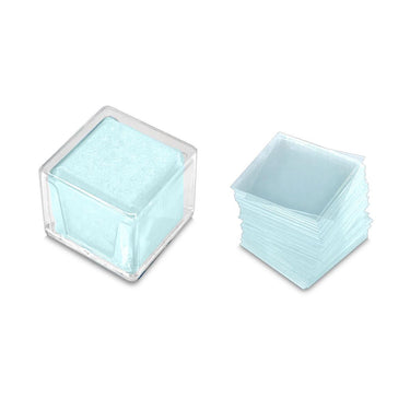 100 Glass Cover Slips (18mm Square) for Microscope Slides, SKU SL39201012, three quarter front view