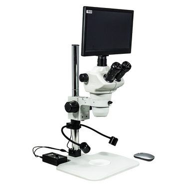 2.0 Megapixels 8-50X CMOS LED Light Post Stand Trinocular Zoom Stereo Microscope SZ02030253