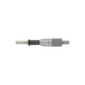 0-1″ Mechanical Micrometer Head Graduation 0.001″ 1" Flat with Clamp Nut Mechanical Micrometer Head (Thimble Diameter: Dia. 21mm, Spindle Diameter: Dia. 8mm), SKU Mitutoyo-151-239, three quarter front view