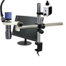 1-6X 2.0 Megapixels CMOS LED Light Boom Stand Video Zoom Microscope, SKU MZ02110407, three quarter front view