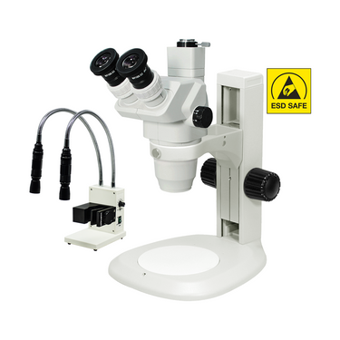 6.7-45X LED Light Track Stand ESD Safe ESD Trinocular Zoom Stereo Microscope SZ02020091